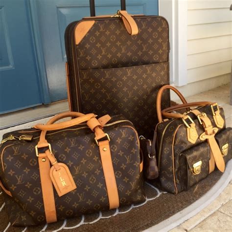 louis vuitton fake luggage set